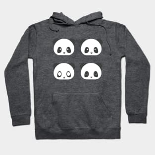 Panda Emoji Expressions Hoodie